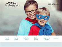 Tablet Screenshot of mountainvistaeyecare.com